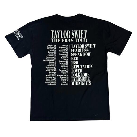 NEW Taylor Swift The Eras Tour Through LA Black T-Shirt Medium Authentic Merch - Picture 2 of 7